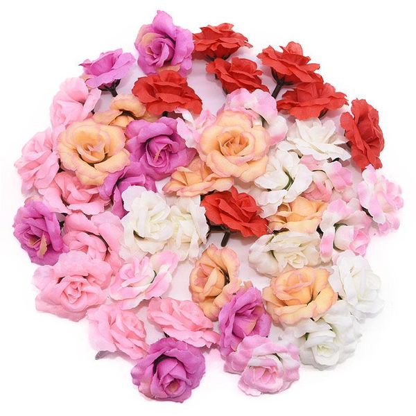 decorative flowers & wreaths 20/50pcs 5cm silk artificial rose flower head fake diy wedding wreath craft for home decoration
decorative flowers & wreaths 20/50pcs 5cm silk artificial rose flower head fake diy wedding wreath craft for home decoration