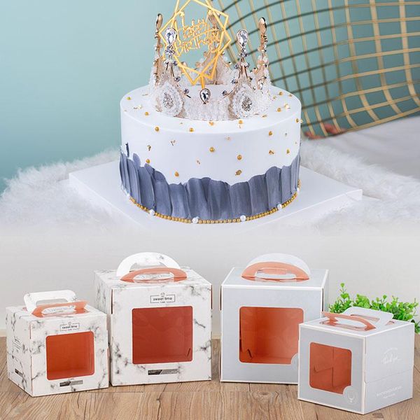 gift wrap 1pc exquisite sturdy portable cake box beautiful marbling baking packaging durable caking boxes
gift wrap 1pc exquisite sturdy portable cake box beautiful marbling baking packaging durable caking boxes
