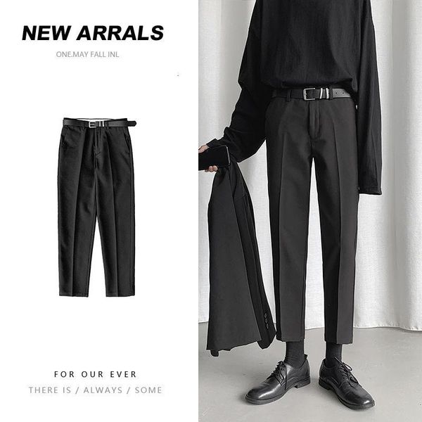 men's suits & blazers autumn thin suit pants slim fashion solid color business dress men streetwear wild straight casual mens, White;black
men's suits & blazers autumn thin suit pants slim fashion solid color business dress men streetwear wild straight casual mens, White;black