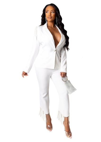 autumn winter latest beading tassels women two pieces pantsset blazer coat long sleeves pants office lady night party outfits black white
autumn winter latest beading tassels women two pieces pantsset blazer coat long sleeves pants office lady night party outfits black white