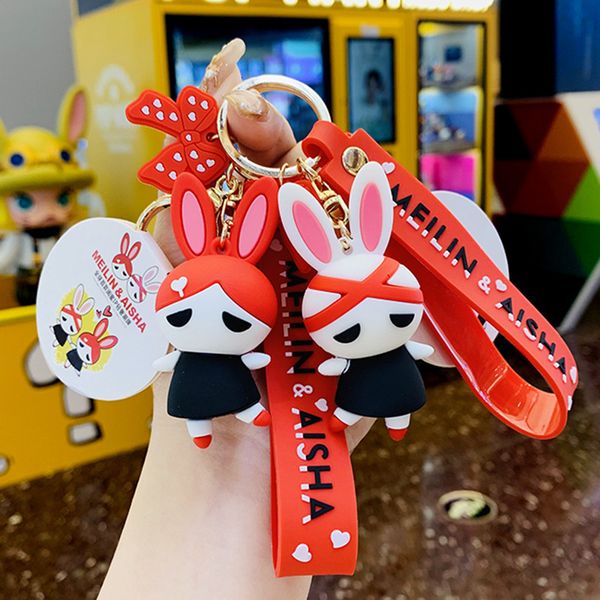 keyring keychain cute girl rabbit cute fashion bag pendant car creative gift, Silver
keyring keychain cute girl rabbit cute fashion bag pendant car creative gift, Silver