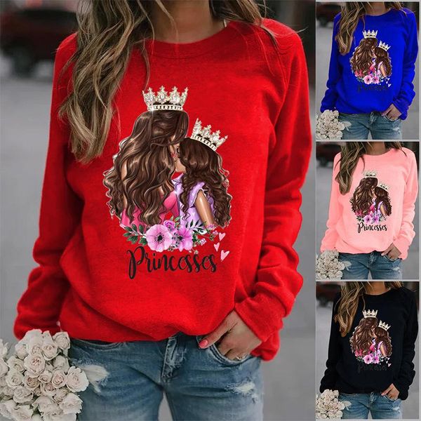 women's hoodies & sweatshirts crown princess printed women fleece long sleeve o neck loose sweatshirt girls hoodie pullovers winter aut, Black
women's hoodies & sweatshirts crown princess printed women fleece long sleeve o neck loose sweatshirt girls hoodie pullovers winter aut, Black