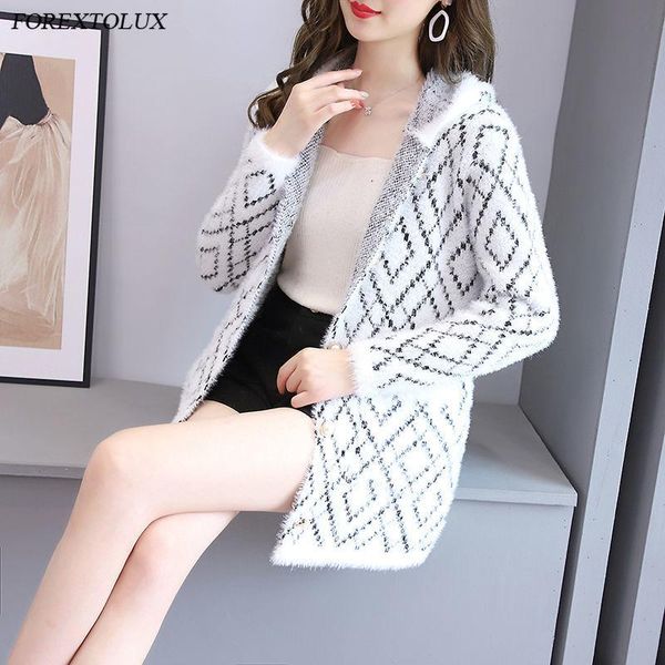 women's jackets fall knitted mink women hooded full sleeve sweater coats pockets buttons warm spring autumn teens stretchy diamond, Black;brown
women's jackets fall knitted mink women hooded full sleeve sweater coats pockets buttons warm spring autumn teens stretchy diamond, Black;brown