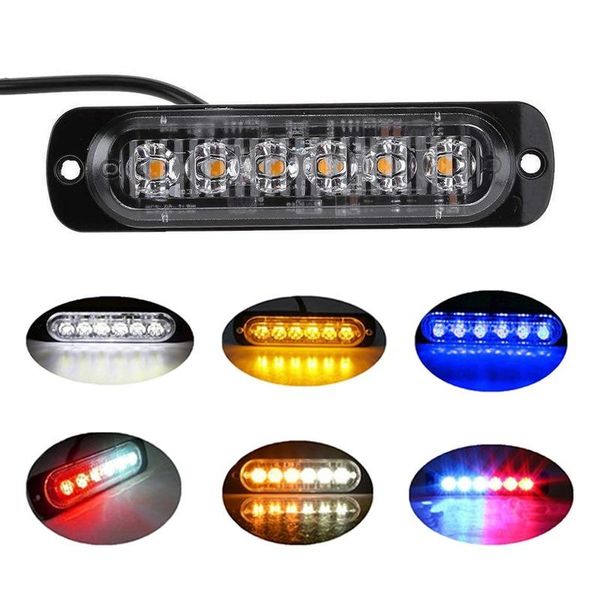 emergency lights 6 led truck car warning yellow white blue strobe light flashing lamp 12-24v high bright
emergency lights 6 led truck car warning yellow white blue strobe light flashing lamp 12-24v high bright