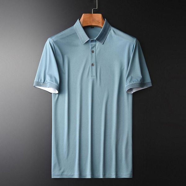 men's t-shirts cool mercerized short sleeve t-shirt lapel summer silky breathable mesh half shirt, White;black
men's t-shirts cool mercerized short sleeve t-shirt lapel summer silky breathable mesh half shirt, White;black