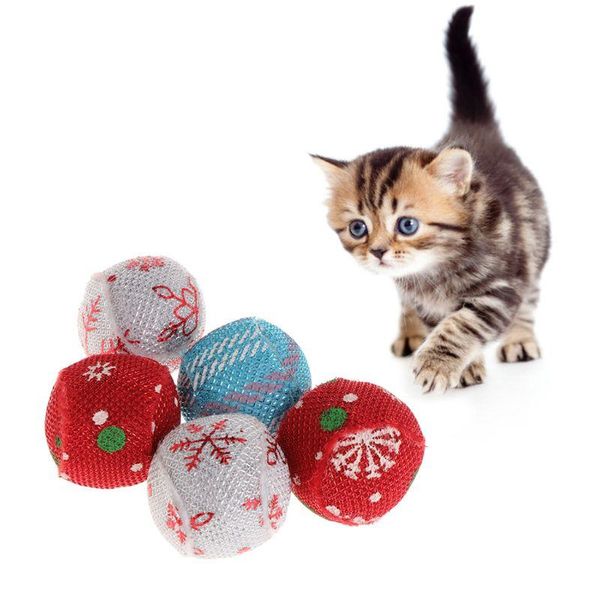 5pcs cat toys christmas ball catnip pets kitten teaser interactive funny supply mini
5pcs cat toys christmas ball catnip pets kitten teaser interactive funny supply mini