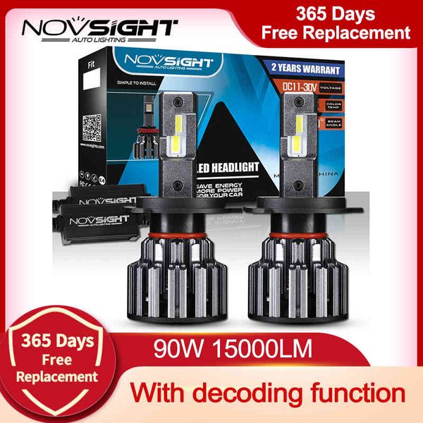 novsight h7 h4 h11 9006 9005 car headlights bulbs 90w 15000lm decoder automobile led headlamp front lights 6000k 12v 24v
novsight h7 h4 h11 9006 9005 car headlights bulbs 90w 15000lm decoder automobile led headlamp front lights 6000k 12v 24v