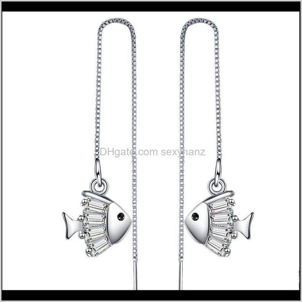 & chandelier jewelry delivery 2021 stylish simple fish micro paved cubic zircon drop earrings for women girl fashion sweet long chain tassel, Silver
& chandelier jewelry delivery 2021 stylish simple fish micro paved cubic zircon drop earrings for women girl fashion sweet long chain tassel, Silver
