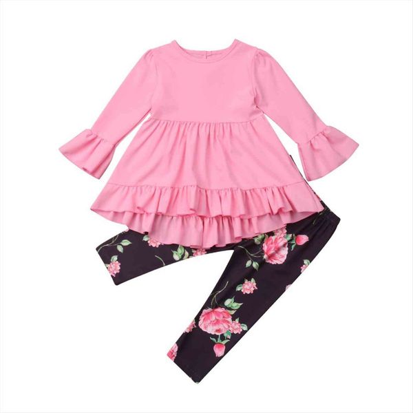 toddler kid baby girl ruffle clothes flare long sleeve high waist dress floral leggings pants outfits set, White
toddler kid baby girl ruffle clothes flare long sleeve high waist dress floral leggings pants outfits set, White