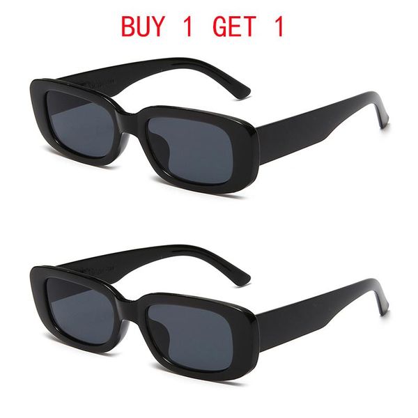 buy one get small rectangle sunglasses women vintage brand designer square sun glasses shades female uv400, White;black
buy one get small rectangle sunglasses women vintage brand designer square sun glasses shades female uv400, White;black