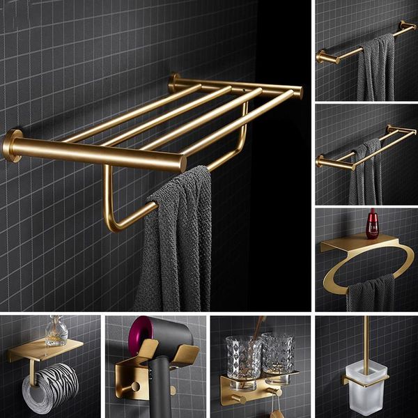 bathroom accessories fashion brushed gold solid brass shelf tissue roll rack clother hook towel rack/bar toilet brush holder bath accessory
bathroom accessories fashion brushed gold solid brass shelf tissue roll rack clother hook towel rack/bar toilet brush holder bath accessory