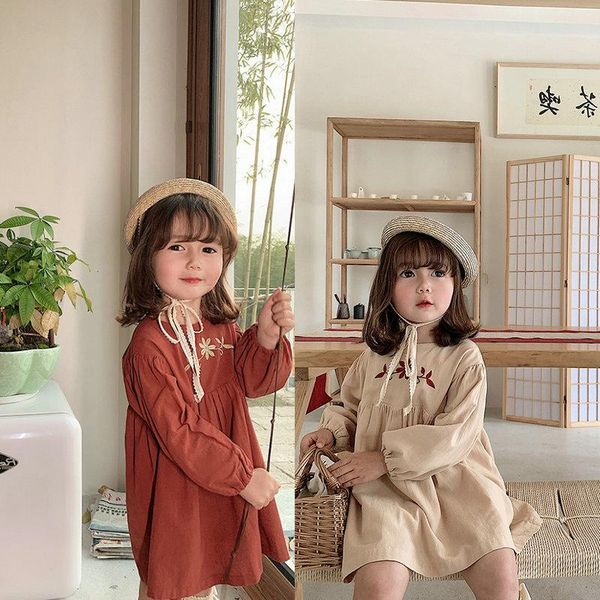 girl's dresses euerdodo spring autumn girls dress embroidery clothes cotton long sleeve korean style princess casual, Red;yellow
girl's dresses euerdodo spring autumn girls dress embroidery clothes cotton long sleeve korean style princess casual, Red;yellow