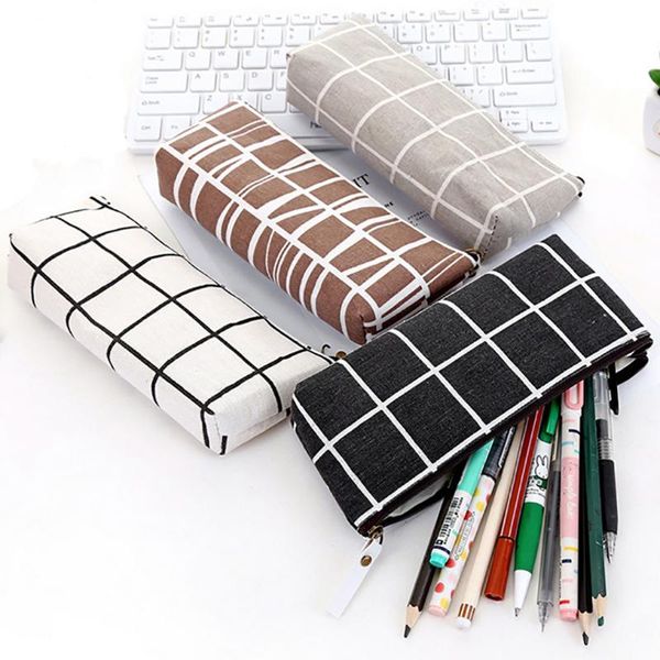 pencil bags zipper case school striped grid solid color bag pouch office kids supplies primary students birthday gift
pencil bags zipper case school striped grid solid color bag pouch office kids supplies primary students birthday gift