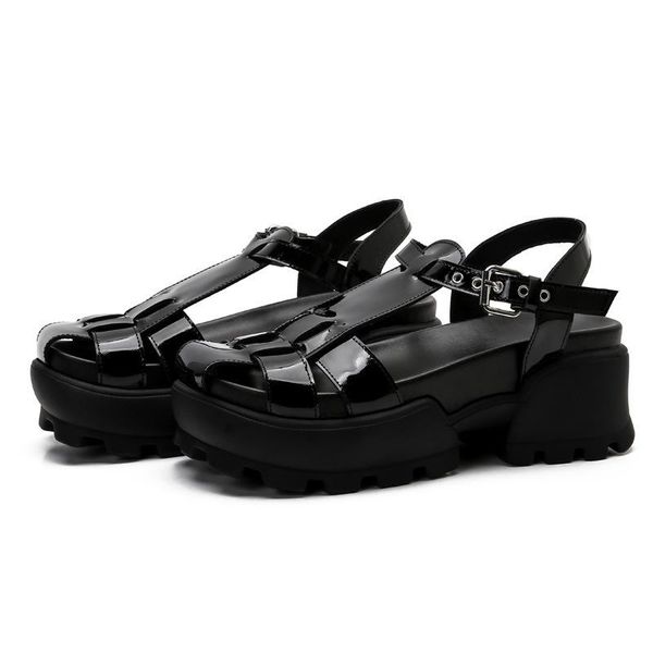 women's shoes 2021 summer ladies flat platform wedges woman buckle beach casual thick bottom sandals women, Black
women's shoes 2021 summer ladies flat platform wedges woman buckle beach casual thick bottom sandals women, Black