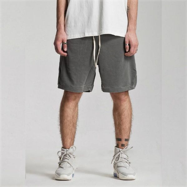 men's shorts washed cotton vintage sweat summer elastic waist jogger short, White;black
men's shorts washed cotton vintage sweat summer elastic waist jogger short, White;black