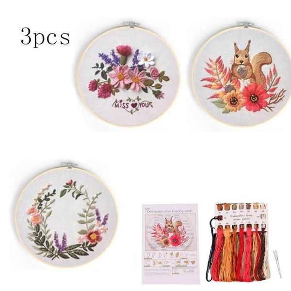 sets embroidery starter kit cross stitch include 3 clothes with floral pattern hoops other arts and crafts
sets embroidery starter kit cross stitch include 3 clothes with floral pattern hoops other arts and crafts