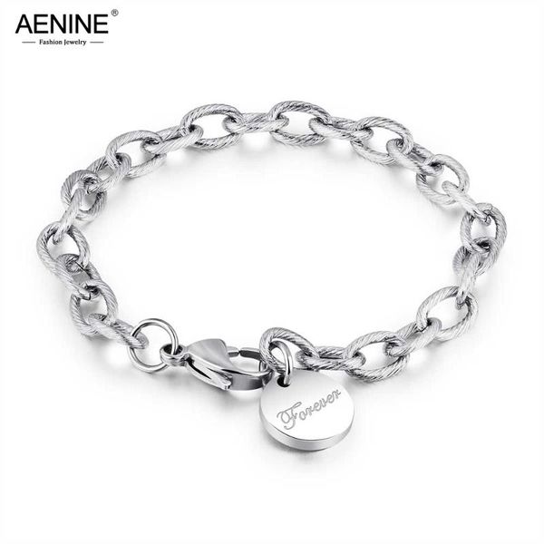 trendy rugged twist round tag love rose gold color bracelets stainless steel personality chain & link ab18193 link,, Black
trendy rugged twist round tag love rose gold color bracelets stainless steel personality chain & link ab18193 link,, Black