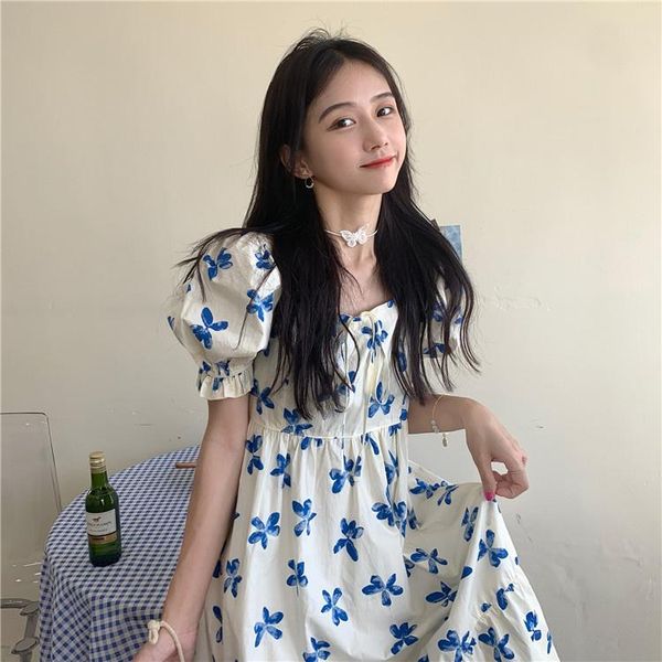 casual dresses sweet and salty first love princess skirt 2021 gentle slimming graceful puff sleeve floral dress summer, Black;gray
casual dresses sweet and salty first love princess skirt 2021 gentle slimming graceful puff sleeve floral dress summer, Black;gray