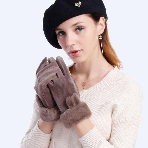 five fingers gloves women ' fashion thickened plus fleece female touch screen warmth winter & mittens s2442, Blue;gray
five fingers gloves women ' fashion thickened plus fleece female touch screen warmth winter & mittens s2442, Blue;gray