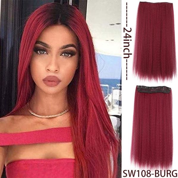 synthetic wigs 24 inch secret hidden hair wig black wine red 5 clips women's heat resistant aoosoo
synthetic wigs 24 inch secret hidden hair wig black wine red 5 clips women's heat resistant aoosoo
