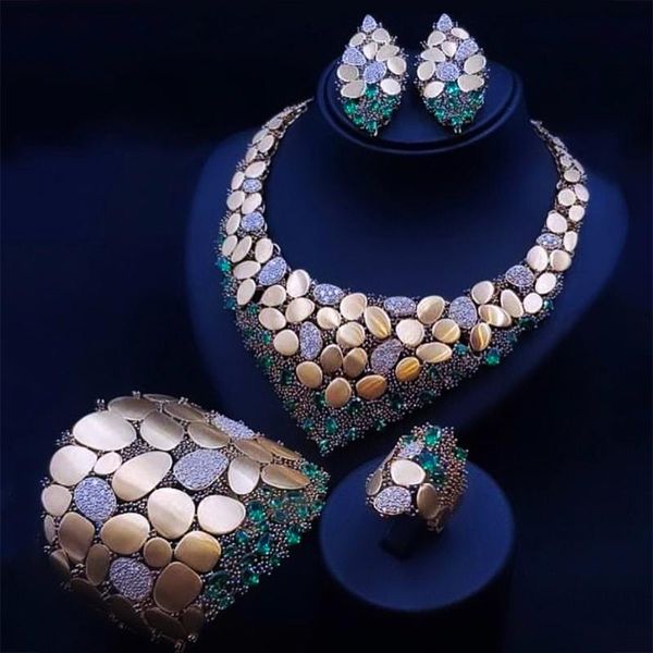 earrings & necklace godki bling sequins luxury africa dubai jewelry sets for women wedding party zircon bridal set gift, Silver
earrings & necklace godki bling sequins luxury africa dubai jewelry sets for women wedding party zircon bridal set gift, Silver
