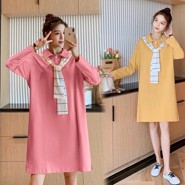 maternity dresses 9182# clothes spring autumn turn down collar stripe cotton long sleeves loose stylish dress for pregnant women, White
maternity dresses 9182# clothes spring autumn turn down collar stripe cotton long sleeves loose stylish dress for pregnant women, White