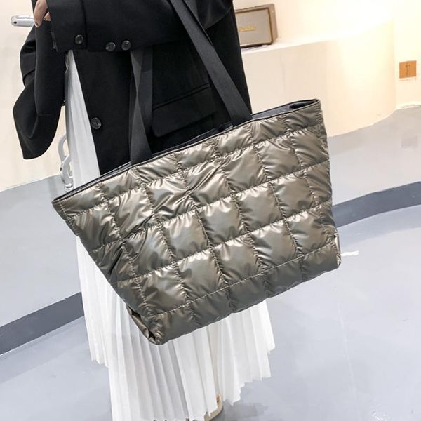 evening bags down feather pad women shoulder bag big tote female plaid quilted shopper winter large space cotton ladies handbag
evening bags down feather pad women shoulder bag big tote female plaid quilted shopper winter large space cotton ladies handbag