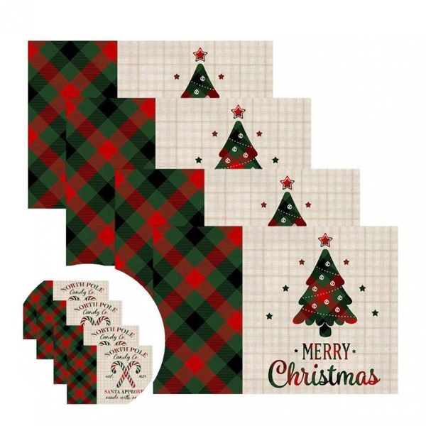 mats & pads not easy deformed 4pcs/set convenient creative christmas tree pttern place mat flax style for kitchen
mats & pads not easy deformed 4pcs/set convenient creative christmas tree pttern place mat flax style for kitchen