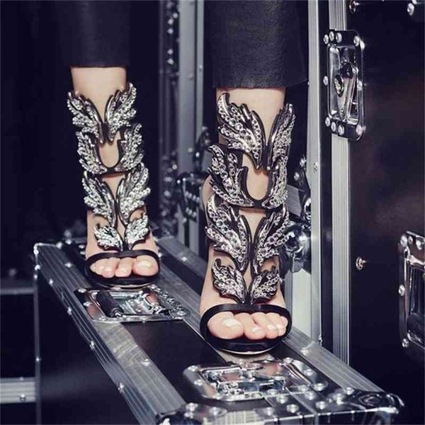 sandal bling crystal beautified in high heels metal women toe-print gladiator sandals cut-out women's summer shoes, Black
sandal bling crystal beautified in high heels metal women toe-print gladiator sandals cut-out women's summer shoes, Black