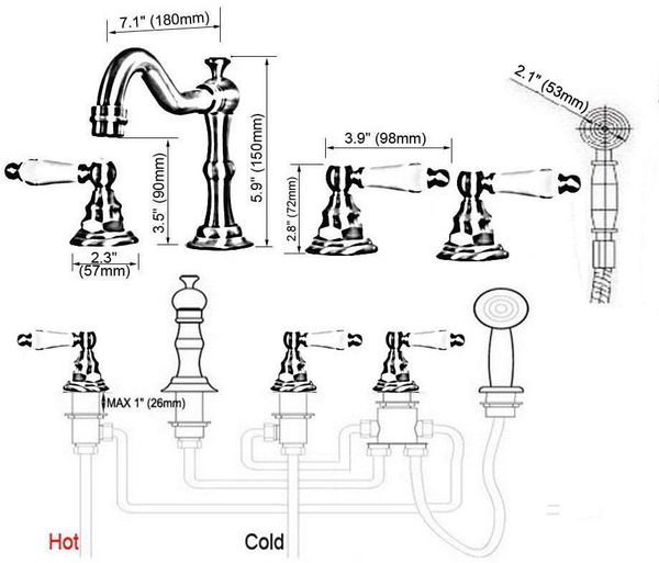 bathroom sink faucets antique red copper brass widespread deck-mounted tub 5 holes three handles basin faucet tap hand spray mtf226
bathroom sink faucets antique red copper brass widespread deck-mounted tub 5 holes three handles basin faucet tap hand spray mtf226