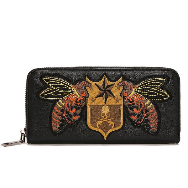 wallets wallet women personality embroidery retro long zipper bag leather man clutch mobile phone business female, Red;black
wallets wallet women personality embroidery retro long zipper bag leather man clutch mobile phone business female, Red;black