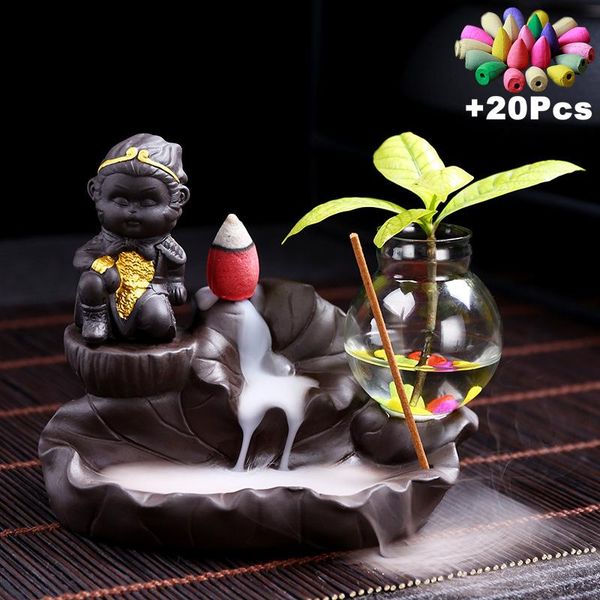 fragrance lamps +20 incense cones backflow burner monkey king buddha censer kungfu tea pet hydroponic glass vase flower pot
fragrance lamps +20 incense cones backflow burner monkey king buddha censer kungfu tea pet hydroponic glass vase flower pot