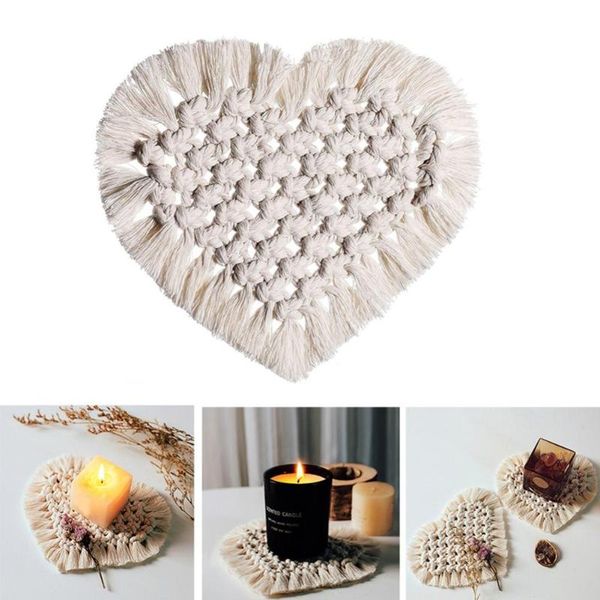 mats & pads 2pcs cotton round heart tassel placemat braided cup bowl plate non-slip kitchen restaurant insulated mat
mats & pads 2pcs cotton round heart tassel placemat braided cup bowl plate non-slip kitchen restaurant insulated mat