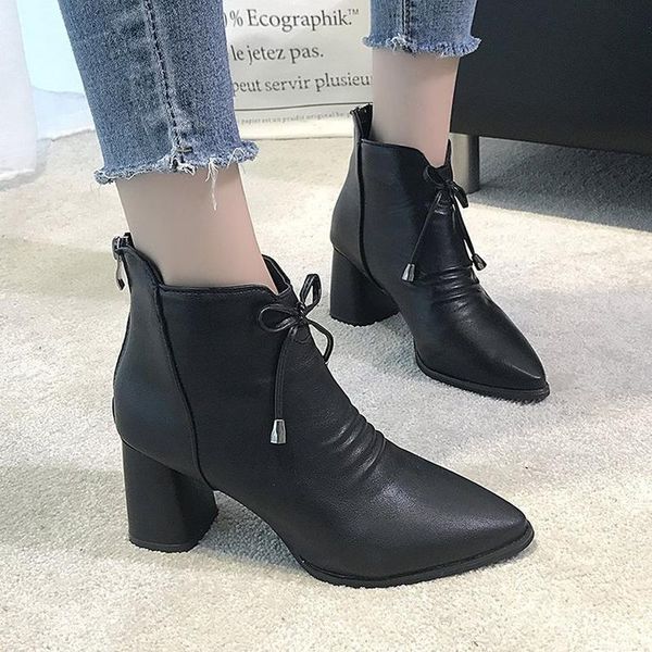 boots ankle for women shoes pointed toe bow tie short women's zipper pleated nightclubs ladies woman, Black
boots ankle for women shoes pointed toe bow tie short women's zipper pleated nightclubs ladies woman, Black