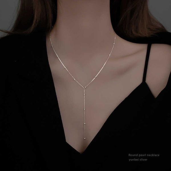 chains silver sterling granules long charm necklace for simple women clavicle current party jewels dz673
chains silver sterling granules long charm necklace for simple women clavicle current party jewels dz673