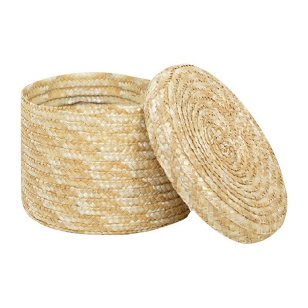 storage baskets 1pc small woven basket natural wheat-straw box for home decoration
storage baskets 1pc small woven basket natural wheat-straw box for home decoration