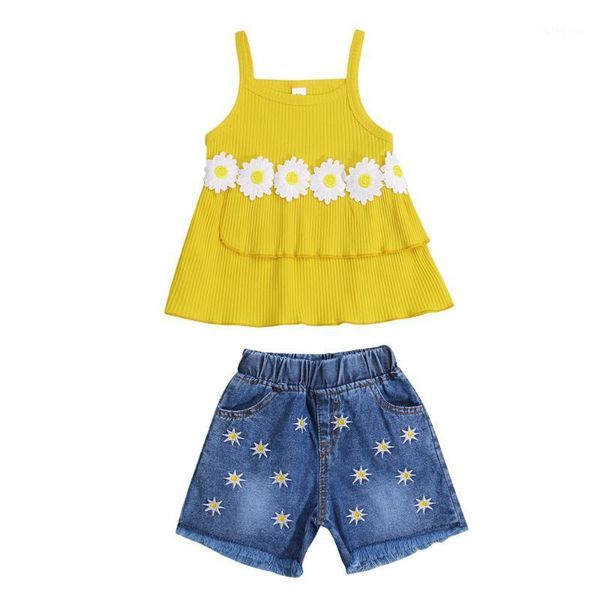 clothing sets 2021 1-5y casual kids baby girl set 3d flower layered sleeveless vest+embroidery denim shorts summer outfits 2pcs1, White
clothing sets 2021 1-5y casual kids baby girl set 3d flower layered sleeveless vest+embroidery denim shorts summer outfits 2pcs1, White