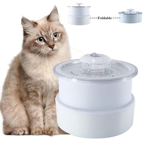 foldable automatic cat drinking fountain 2.4l dog drinker circulating water cats folding dispenser auto geeder bowls & feeders
foldable automatic cat drinking fountain 2.4l dog drinker circulating water cats folding dispenser auto geeder bowls & feeders