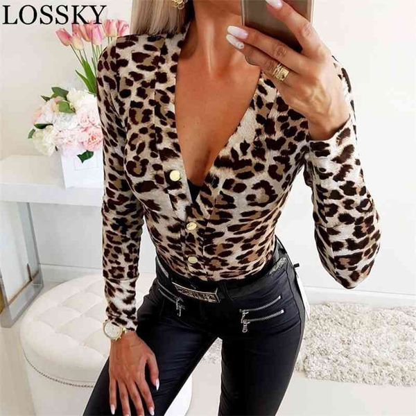 women long sleeve leopard print bodysuit autumn casual jumpsuit deep v neck fashion slim rompers low chest club party bodysuits 210520, Black;white
women long sleeve leopard print bodysuit autumn casual jumpsuit deep v neck fashion slim rompers low chest club party bodysuits 210520, Black;white