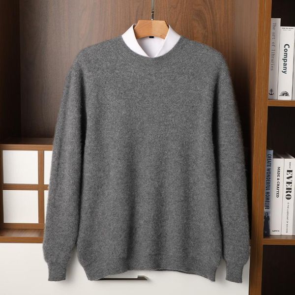 men's sweaters 2021 autumn and winter sweater 100% wool fabric elegant casual pullover thick classic black grayzehangsea, White;black 
men's sweaters 2021 autumn and winter sweater 100% wool fabric elegant casual pullover thick classic black grayzehangsea, White;black