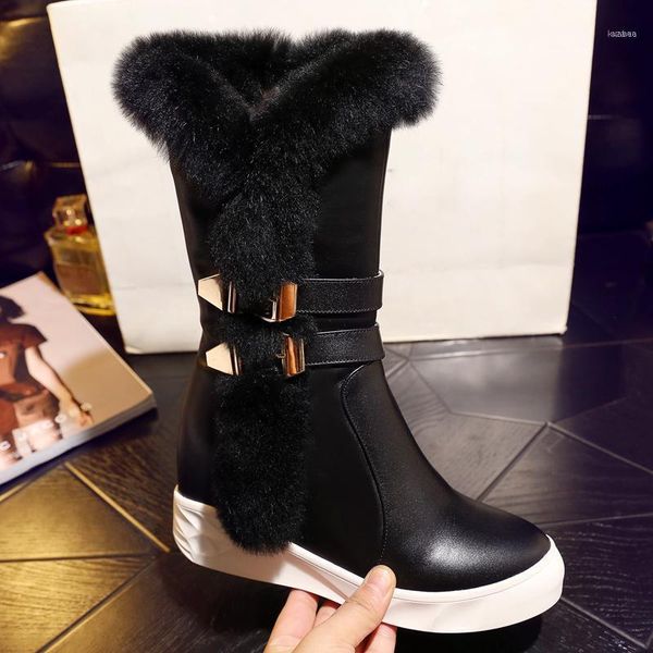 boots bottes femme winter wedges shoes women's snow cow lether plush keep warm botas mujer11, Black
boots bottes femme winter wedges shoes women's snow cow lether plush keep warm botas mujer11, Black