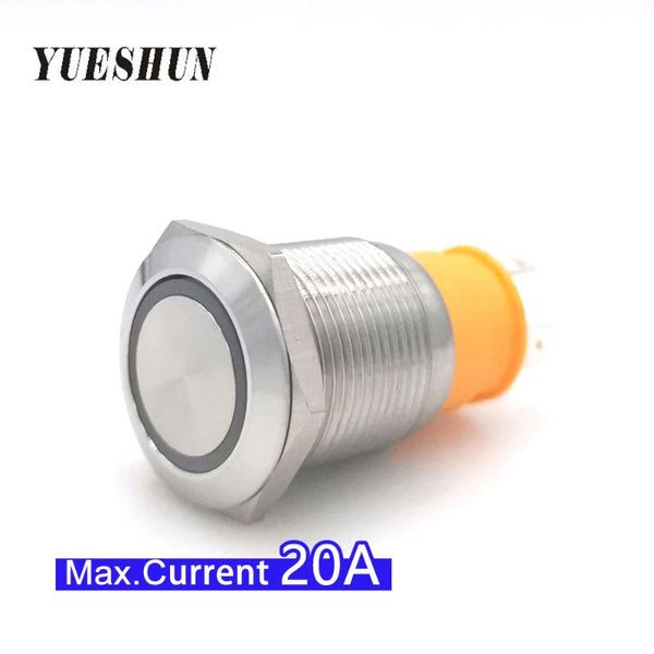 smart home control 19mm large current 15a 20a metal wateroproof push button switch 12v 24v blue yellow led light momentary latching power sw
smart home control 19mm large current 15a 20a metal wateroproof push button switch 12v 24v blue yellow led light momentary latching power sw