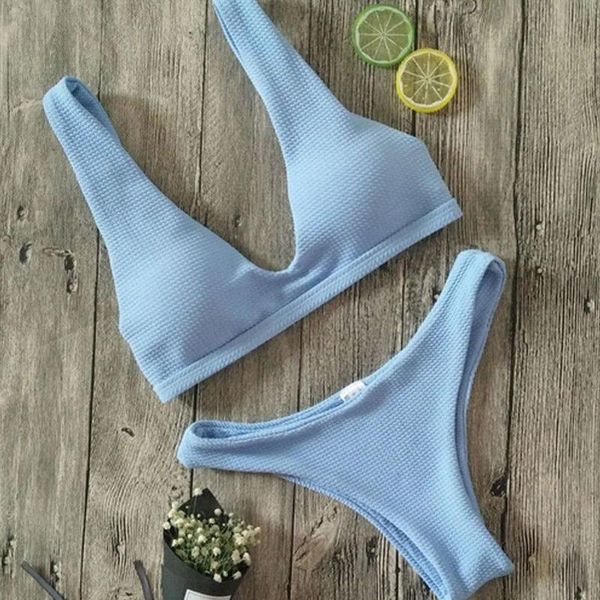 women's swimwear 2021 women solid bikini set bandage monokini push-up padded bra swimsuit triangle bathing slim beachwear, White;black
women's swimwear 2021 women solid bikini set bandage monokini push-up padded bra swimsuit triangle bathing slim beachwear, White;black