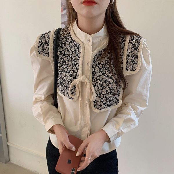 autumn new korea retro shawl waistcoat single-breasted full shirt two-piece suit women 210421, White
autumn new korea retro shawl waistcoat single-breasted full shirt two-piece suit women 210421, White