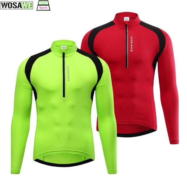 racing jackets wosawe men cycling jersey half zipper back pocket mtb bike shirt downhill pro team mountain bicycle clothing, Black;red
racing jackets wosawe men cycling jersey half zipper back pocket mtb bike shirt downhill pro team mountain bicycle clothing, Black;red