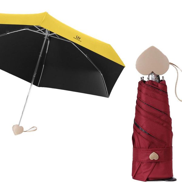 umbrellas mini pocket small flat heart shape handle 5 folding umbrella rain anti-uv paraguas men sun for women parasol
umbrellas mini pocket small flat heart shape handle 5 folding umbrella rain anti-uv paraguas men sun for women parasol
