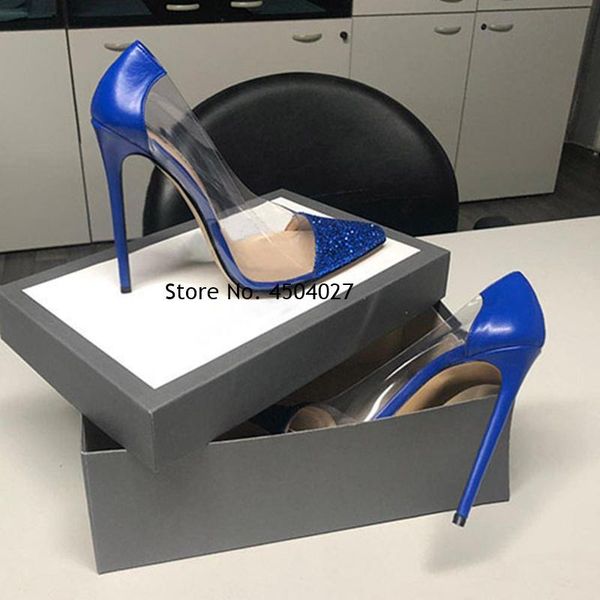 dress shoes transparent pvc patchwork pumps pointed toe ladies sequined high heels wedding, Black
dress shoes transparent pvc patchwork pumps pointed toe ladies sequined high heels wedding, Black