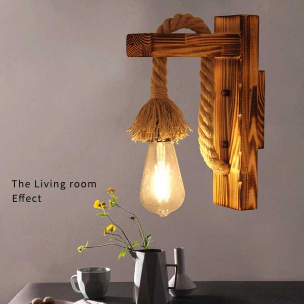 wall lamp american vintage wood rope led retro industrial bedroom light decor restaurant cafe bar aisle corridor
wall lamp american vintage wood rope led retro industrial bedroom light decor restaurant cafe bar aisle corridor