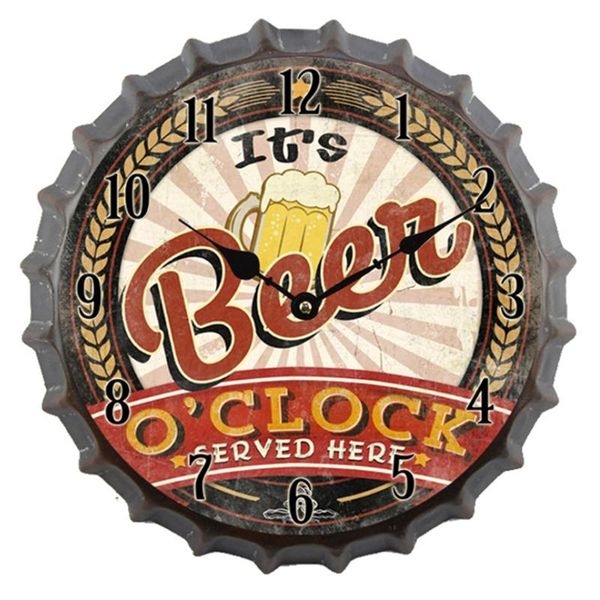 wall clocks creative clock vintage metal retro beer bottle cap battery operated quartz modern digital decor for home
wall clocks creative clock vintage metal retro beer bottle cap battery operated quartz modern digital decor for home