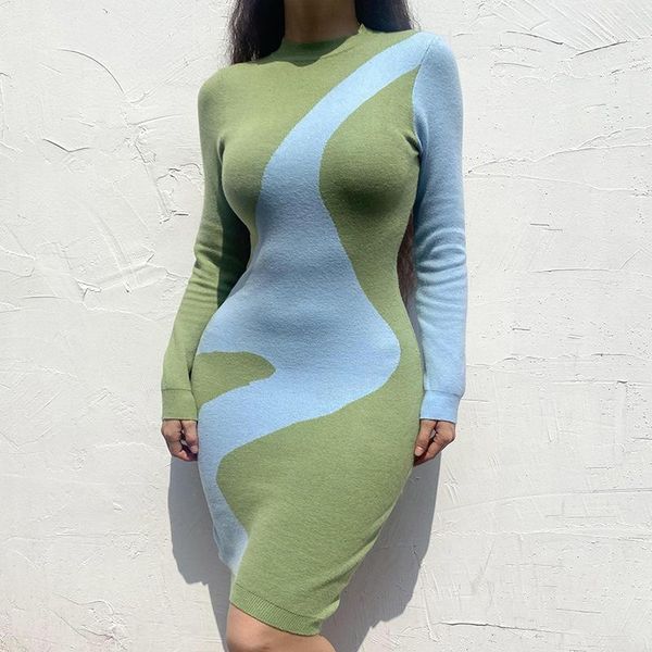 casual dresses vintage knitted contrast color midi pencil women autumn 2021 y2k thick o-neck long sleeve bodycon women's winter dress, Black;gray
casual dresses vintage knitted contrast color midi pencil women autumn 2021 y2k thick o-neck long sleeve bodycon women's winter dress, Black;gray